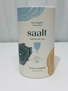 NUEVO Salón - Copa Menstrual Talla Regular Azul Océano - 1 Unidad - Imagen 1 de 7
