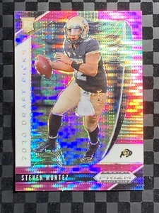 2020 Panini Prizm Draft Picks Pink Pulsar Prizm # 123 Steven Montez RC Colorado - Picture 1 of 4