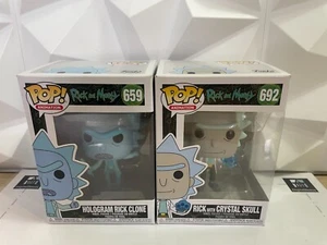 Funko Pop! Rick and Morty Wologram Clone with Crystal Skyull 659 692 & - Picture 1 of 6