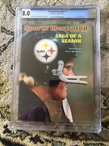 Sports illustrated 1974 Terry Bradshaw CGC 8.0 Highest Graded Pop 3 - Picture 1 of 2