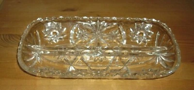 1 exklusive Glasschale, Pralinen, Süßigkeiten, Pressglas - Bild 1 von 2