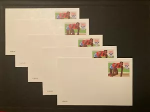 LOT OF 5 - US Postal Card Scott #UX80 10 Cent Olympics Runner (1979) - Picture 1 of 1