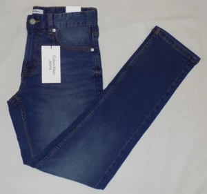 Calvin Klein Boys' Stretch Skinny Denim Jeans Pants Blue 14 29X28 New - Picture 1 of 10