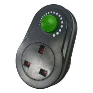 Plug In Variable Fan Speed Controller Dimmer Max 300W Switch UK Hydroponic - Picture 1 of 5