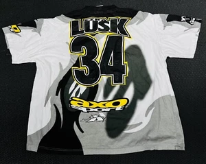 Ezra Yogi Lusk #34 1996 Vintage AXO Racing Short Sleeve Team Race T-Shirt Size L - Picture 1 of 18