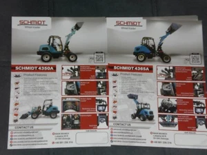 Ładowarka kołowa SCHMIDT 4365A, 4350A arkusze prospektu w języku angielskim ( B 264 ) - Zdjęcie 1 z 1