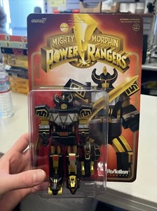 Power Rangers Megazord (Black & Gold) Super7 ReAction 6" Collectible Figure New - Picture 1 of 4