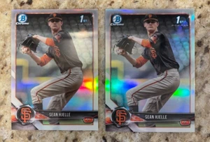 2018 Bowman Chrom Entwurf Sean Hjelle 1. Bowman Refraktor Lot (x2) - Bild 1 von 2