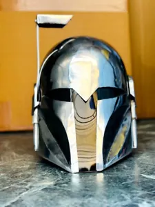 Star Wars Stahl Mandalorianer Helm Sca Mittelalterlich Helm für Halloween Kostüm - Bild 1 von 8