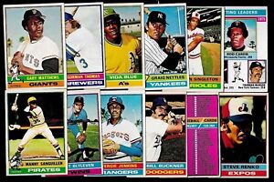 1976 OPC O PEE CHEE TOPPS 133-264 MLB BASEBALL CARD ERROR & VARIATION SEE LIST