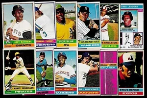 1976 OPC O PEE CHEE TOPPS 133-264 MLB BASEBALL CARD ERROR & VARIATION SEE LIST - Picture 1 of 245