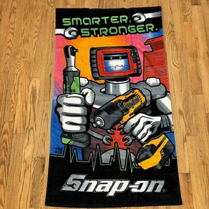 Snap-On Tools NOS Limited Edition 2015 Smarter Stronger Bath/Beach Towel 35”x60” - Picture 1 of 16