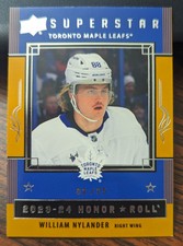2023-24 Upper Deck Series 1 William Nylander Honor Roll Gold 02/25 Leafs