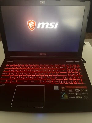 MSI Apache Pro GE62VR 7RF 15 Gaming Laptop Intel Core i7 16GB 512GB SSD GTX 1060 - Image 1 of 3