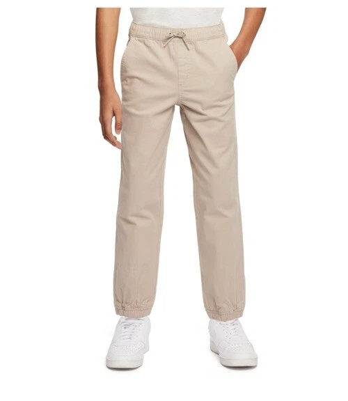 Gap Kids Boys Stretch Twill Jogger Size L 10/12 Khaki