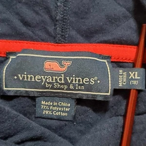 VINEYARD VINES Hoodie Youth XL 18 Whale Red Blue - Picture 1 of 6