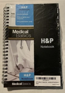 H&P Notebook - Medical History and Physical Notebook 100 Medical templates NIP - Picture 1 of 3