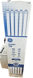 GE 40 -Watt EQ T12 Daylight Fluorescent Tube Light Bulb 12 -Pack - Picture 1 of 2
