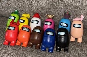 Among Us Crewmate Lot of 11 Figures and Some Accessories 3 inch READ! - Picture 1 of 8