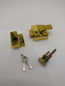 Sterling NLB201 schmaler Verschluss Messing versilbert Nachtriegel - Bild 1 von 12