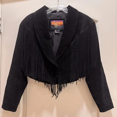 Cripple Creek Women’s Fringed Suede Leather Jacket SZ Small w Pockets - Image 1 of 4