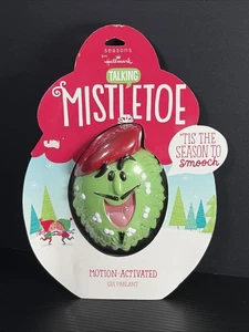 New In Box Hallmark Motion-Activated Talking Mistletoe "Gui Parlant" - Picture 1 of 6