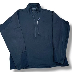 Patagonia Mens Large 1/2 Zip R1 Regulator Pullover Waffle Polartec Sweater Black - Picture 1 of 14