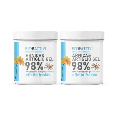 Arnica e Artiglio Effetto Freddo 98% Gel 2x550ml FITOATTIVI - Immagine 1 di 4