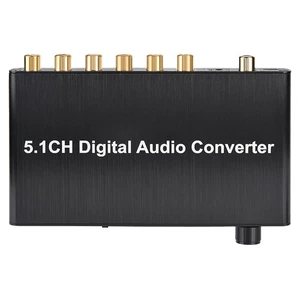 US PLUG Automatic Fiber To Coaxial 5.1 CH Digital Converter NEW - Afbeelding 1 van 8