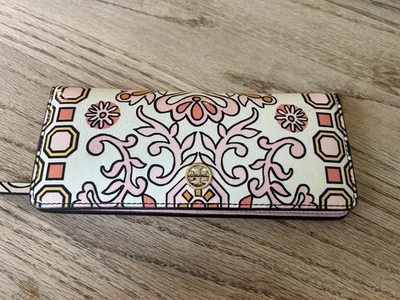 罕见!  Tory Burch Hicks Garden超薄信封钱包 — 第 1/4 张图片