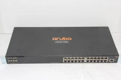 ARUBA JL253A 24 puertos 10/100/1000 BaseT + 4x 10 GbE SFP + restablecimiento de conmutador Gigabit Foto 1 de 4