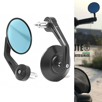 Espejos retrovisores laterales redondos con extremo de manillar para motocicleta XVS95 XV250 SR950 MT01 25 BWS50 Foto 1 de 4