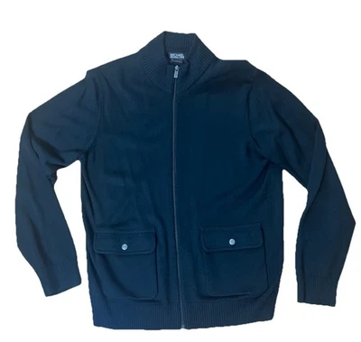 Мужской свитер Michael Kors черный на молнии размер большой - отличное состояние товара - Изображение 1 из 4