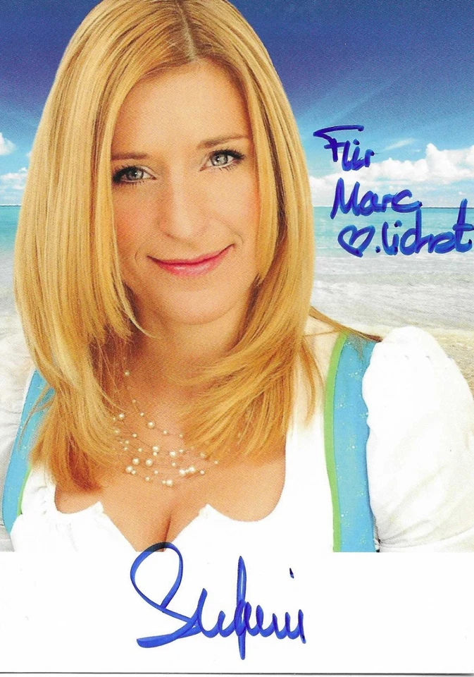 ⭐ Stefanie Hertel – Original Autogrammkarte – signiert & gewidmet ⭐ - Bild 1 von 1