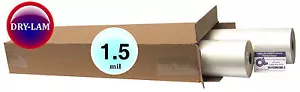 Dry-Lam Standard Hot Laminating Film 25" x 500' on 1" core 1.5 Mil ( 2 Rolls ) - Picture 1 of 3