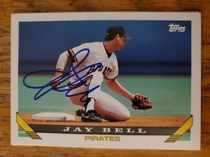 Jay Bell ~ Pittsburgh Pirates ~ 1993 Topps ~ signed Autogrammkarte MLB - Bild 1 von 1