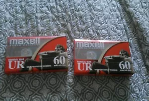 (2) New MAXELL Normal Bias 60 Minutes Cassette Audio Stereo Tape Blank Recording - Picture 1 of 3