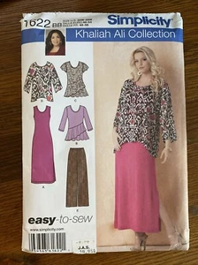 Simplicity 1622 Khaliah Ali Coordinates Plus Size 20W-28W UC/FF  EASY to sew - Picture 1 of 2