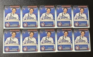 10x 2024 Topps Complete Set Variation Yoshinobu Yamamoto #553 SP Dodgers RC Lot - Picture 1 of 2