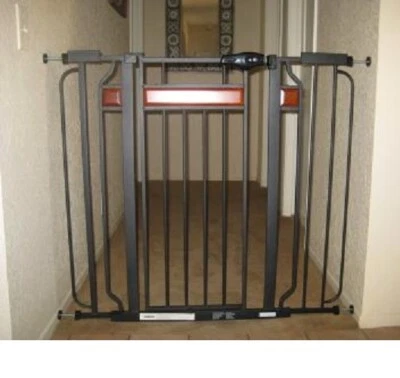 PUERTA DE SEGURIDAD PARA BEBÉS Puerta Paseo Extra Ancho Niño Pequeño A través de Cerca Mascota Perro Meta Foto 1 de 4