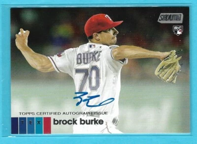 Brock Burke 2020 Stadium Club ROOKIE AUTOGRAPH ON CARD # - Image 1 of 2