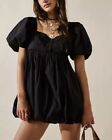 NEW Free People Rendezvous Me Mini Dress Black Medium FREE P&amp;P UK RRP &#163;88