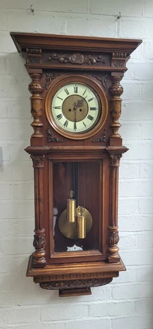 Large Austrian Vienna regulator double Weight wall clock Cover
