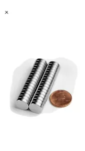 25 x 4mm x 2mm Neodymium Disc Highly Strong Rare-Earth Mini Fridge Magnets N50 - Picture 1 of 2