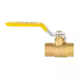 1/4 Brass Full Port Ball Valve Female 600 PSI Water, Air, Oil, Natural Gas WOG - Picture 1 of 1
