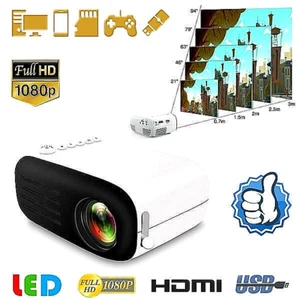 Mini LED Projector Home Theater Cinema USB HDMI AV 7000 Lumens Full HD 1080P - Picture 1 of 11