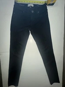 DL1961 Womens Mid Rise Emma Power Leggings Slim Skinny Jeans Black Size 25 - Picture 1 of 8