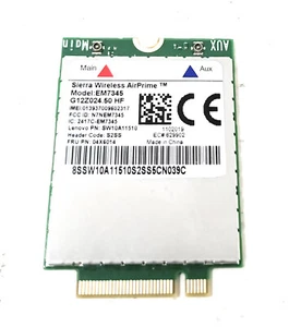 LENOVO THINKPAD X1 CARBON 3RD EM7345 SCHEDA WIRELESS - Foto 1 di 2