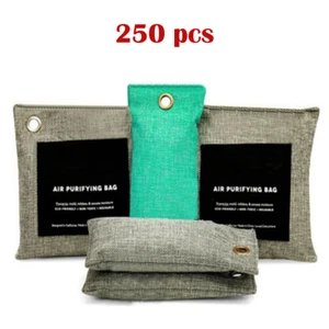 250pcs Air Purify Bag Bamboo Charcoal Absorber Odor Eliminator Shoe Deodorizer - Picture 1 of 7