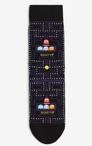 Pac-Man Videospiel schwarze Herrensocken 10-13,5 - Bild 1 von 4